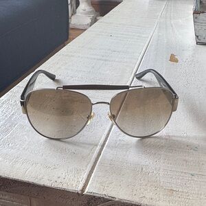 Tory Burch Gold and Brown Sunglasses